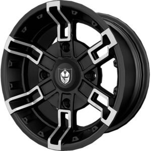 Pro Armor Wheel & Tire Set: 4202 & Harvester, Matte Black, 27" x 10" R14
