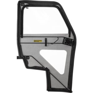 Canvas Door Set with Lock & Ride Technology, Black