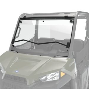 Polycarbonate Flip-Down Full Windshield, Clear