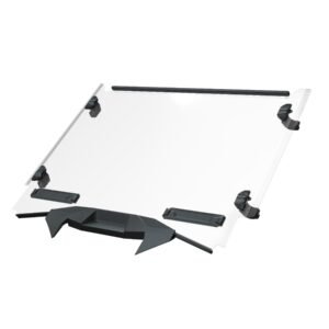 Lock & Ride Full Vented Windshield - Hard Coat Poly, 2-Seat