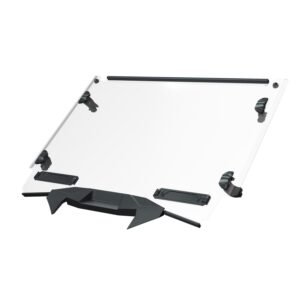 Lock & Ride Full Vented Windshield - Hard Coat Poly, 4-Seat