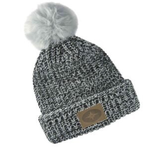 Women's Knit POM Beanie, Black