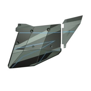 4 Seat Aluminum Door Graphics, Titanium Metallic