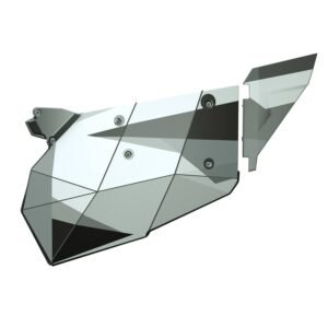 2 Seat Aluminum Door Graphics, White Pearl