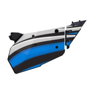 2 Seat Aluminum Door Graphics, Velocity Blue