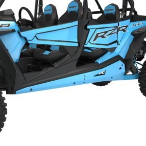 Low Profile Rock Sliders, 4-Seat, Black