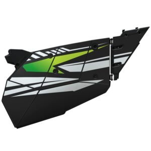 2 Seat Aluminum Door Graphics, Lime Green