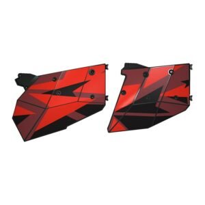 Aluminum Door Graphic- Matte Sunset Red