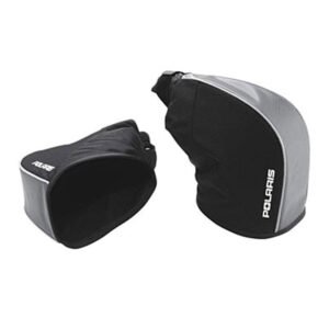 Universal Formed Snowmobile Handlebar Gauntlets - Black