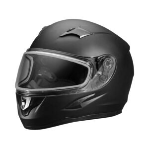 Blaze Adult Full-Face Helmet with Anti-Fog Flip Shield, Black Matte