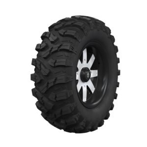Pro Armor Wheel & Tire Set: 4202 & X Terrain, Matte Black, 27" R14