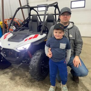 2023 Polaris RZR 200 EFI White Lightning/Indy Red (Delivered December 2024)